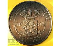 Netherlands Indies 2 1/2 cent 1902 30mm 12y- exc.rare!!!!