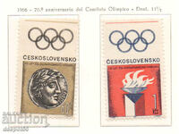 1966. Cehoslovacia. 70 de ani de la crearea Comitetului Olimpic.