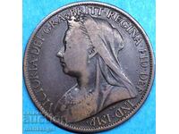 Μεγάλη Βρετανία 1 Penny 1899 Victoria 30mm Χάλκινο