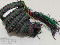 Handwoven wool belt 2.30 meters of wear