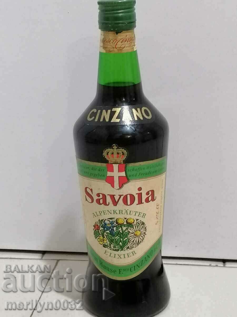 Sticlă de CINCANO SAVOIA 35° din anii 1970 EVIRIT