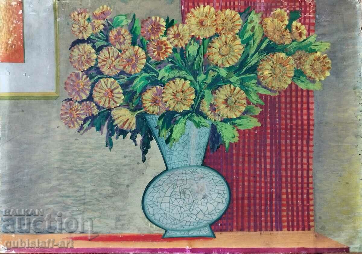 Картина, ваза с цветя