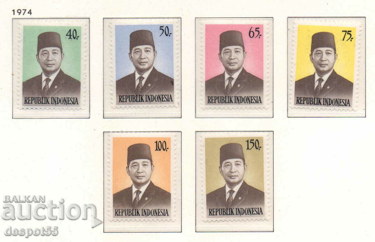 1974. Ινδονησία. Πρόεδρος Σουχάρτο.