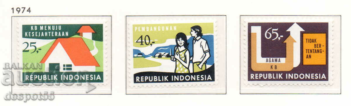 1974. Индонезия. Семейно планиране.