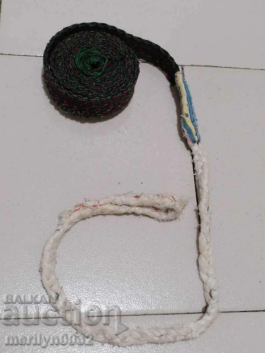 Auction Handwoven wool belt 2.30 meters of wear Auction Handwoven wool belt 2.30 meters of wear