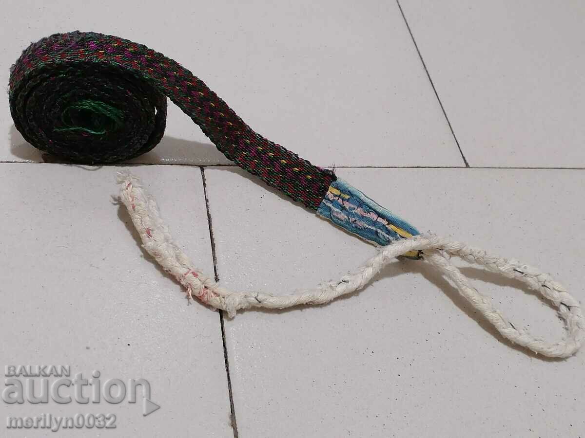 Handwoven wool belt 2.30 meters of wear