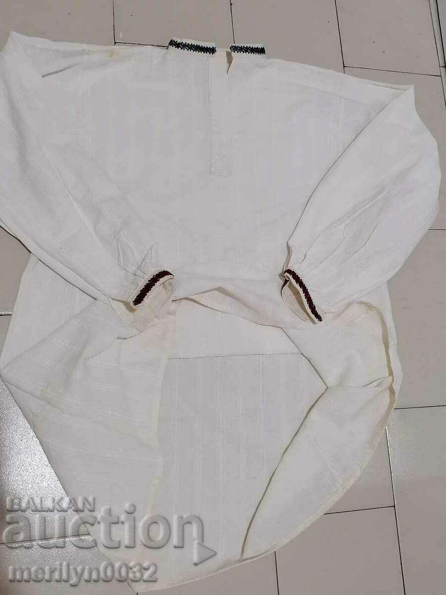 Old men's kenara shirt hand-woven embroidered costume - 5