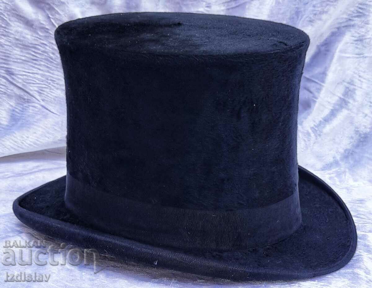 Joshua Turner Black Beaver top hat in leather case - 6 Joshua Turner Black Beaver top hat in leather case - 6