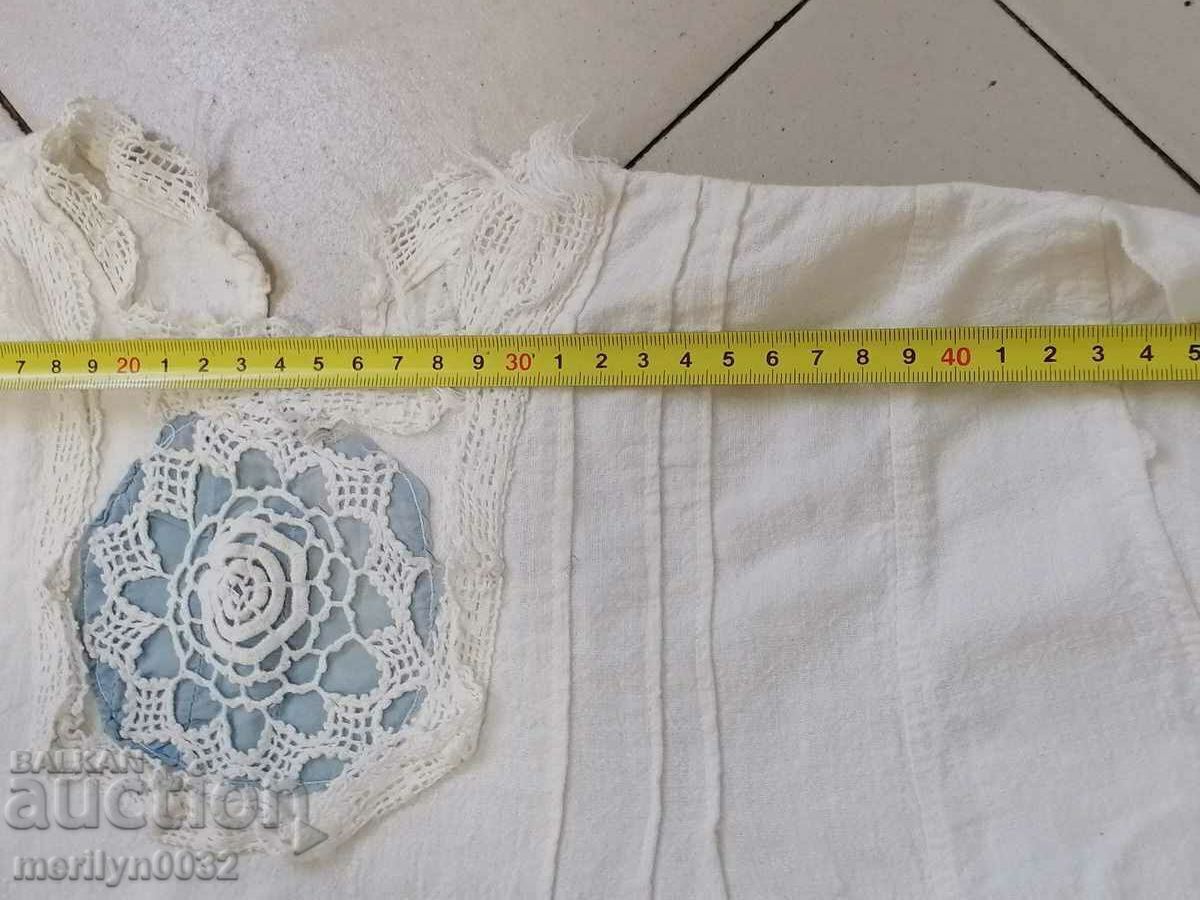 Cămașă bătrână cu broderie manuală din dantelă costum șezlong sukman - 5