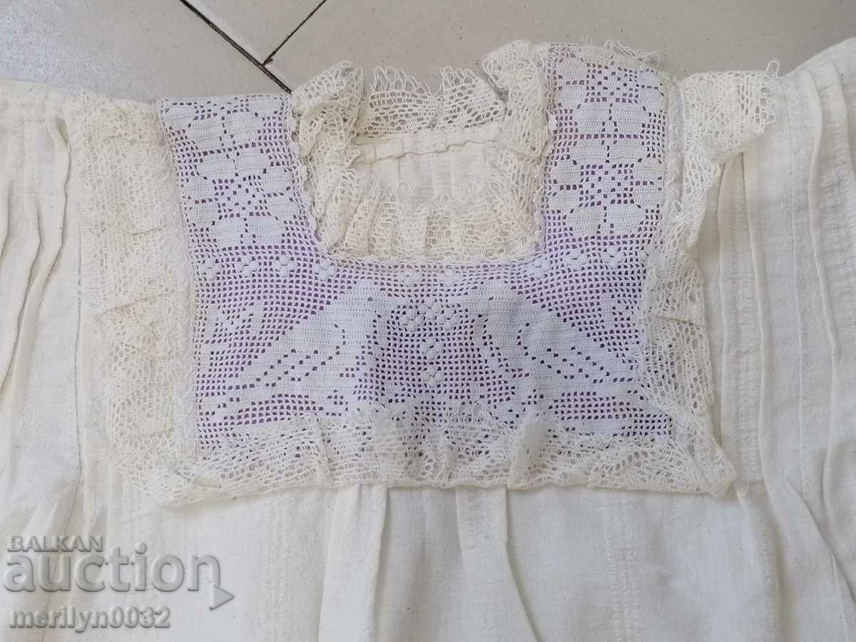 Auction Old women's shirt with hand embroidery lace chaise costume sukman Auction Old women's shirt with hand embroidery lace chaise costume sukman