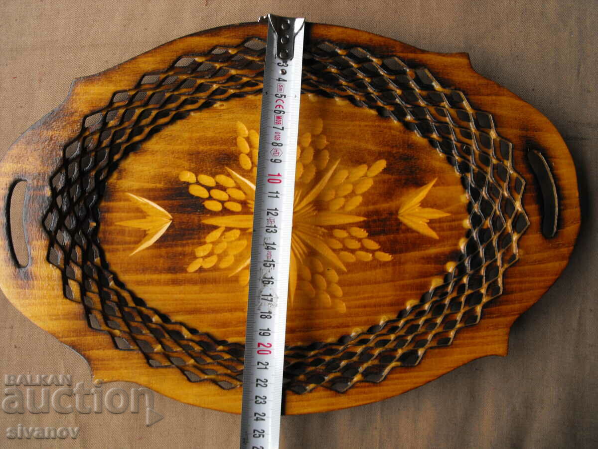 Interesting wooden paneer tray #0639 - 7 Interesting wooden paneer tray #0639 - 7