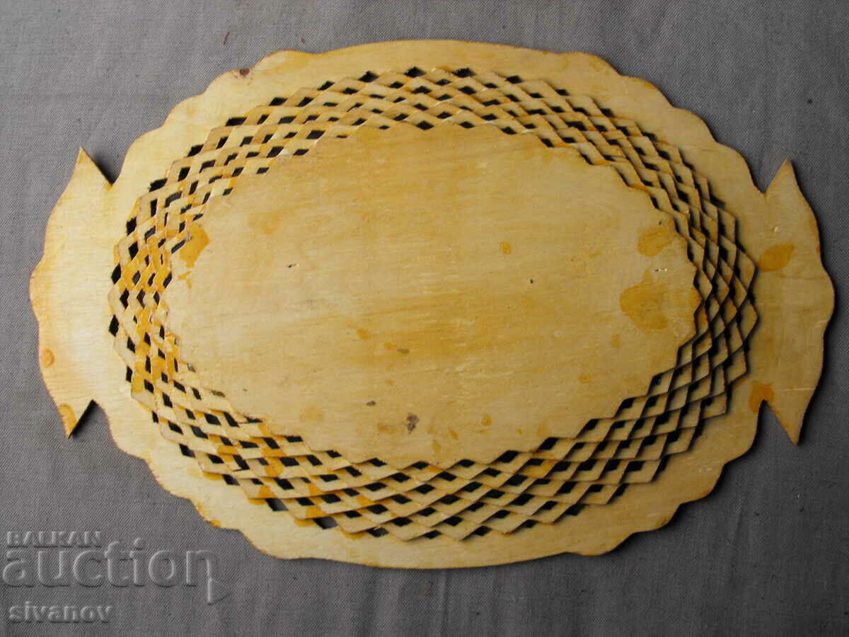 Interesting wooden paneer tray #0640 - 5
