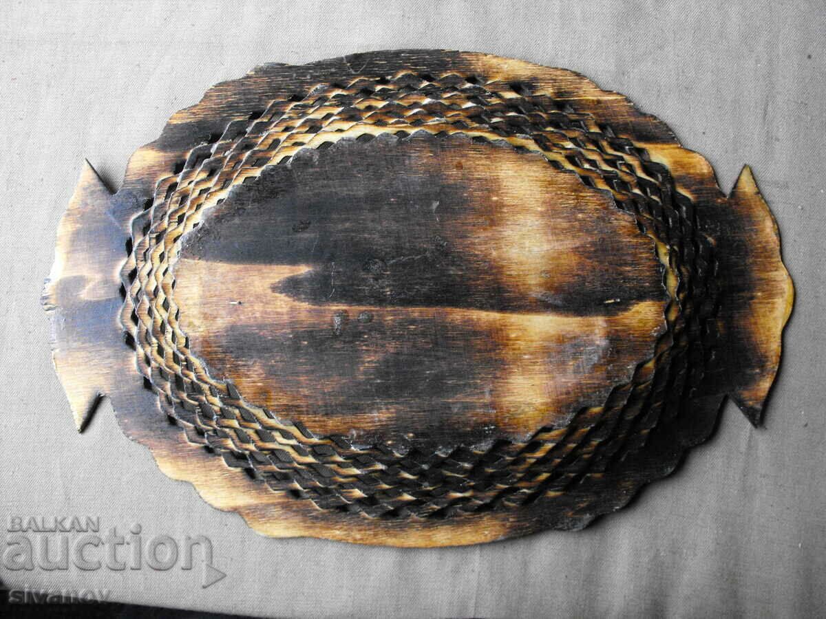 Interesting wooden paneer tray #0641 - 5