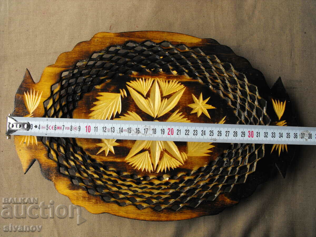 Interesting wooden paneer tray #0641 - 6