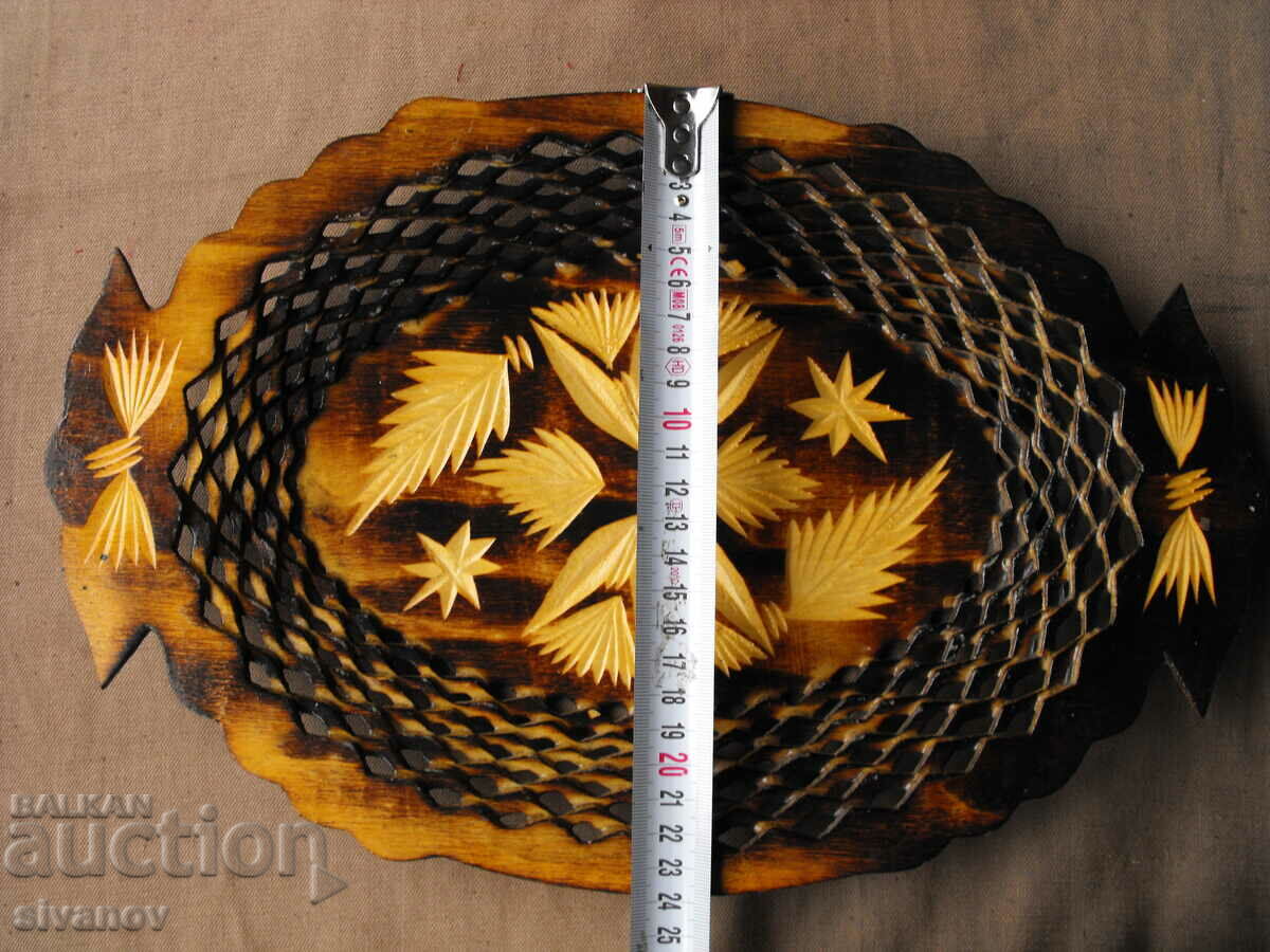 Interesting wooden paneer tray #0641 - 7