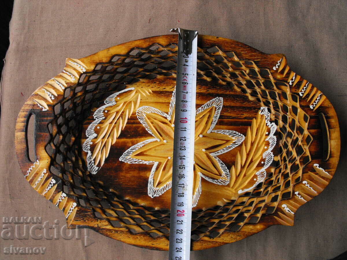 Interesting wooden paneer tray #0643 - 7 Interesting wooden paneer tray #0643 - 7