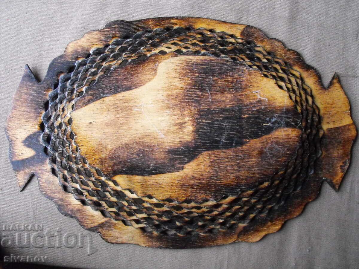 Interesting wooden paneer tray #0645 - 5