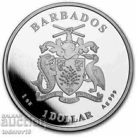 Silver 1 oz Caribbean Seahorse - Barbados 2023 with price 129.99 BGN | € 66.46 Silver 1 oz Caribbean Seahorse - Barbados 2023 with price 129.99 BGN | € 66.46