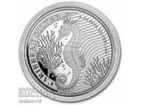 Silver 1 oz Caribbean Seahorse - Μπαρμπάντος 2023