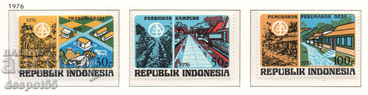 1976. Indonesia. World Human Settlements Day.