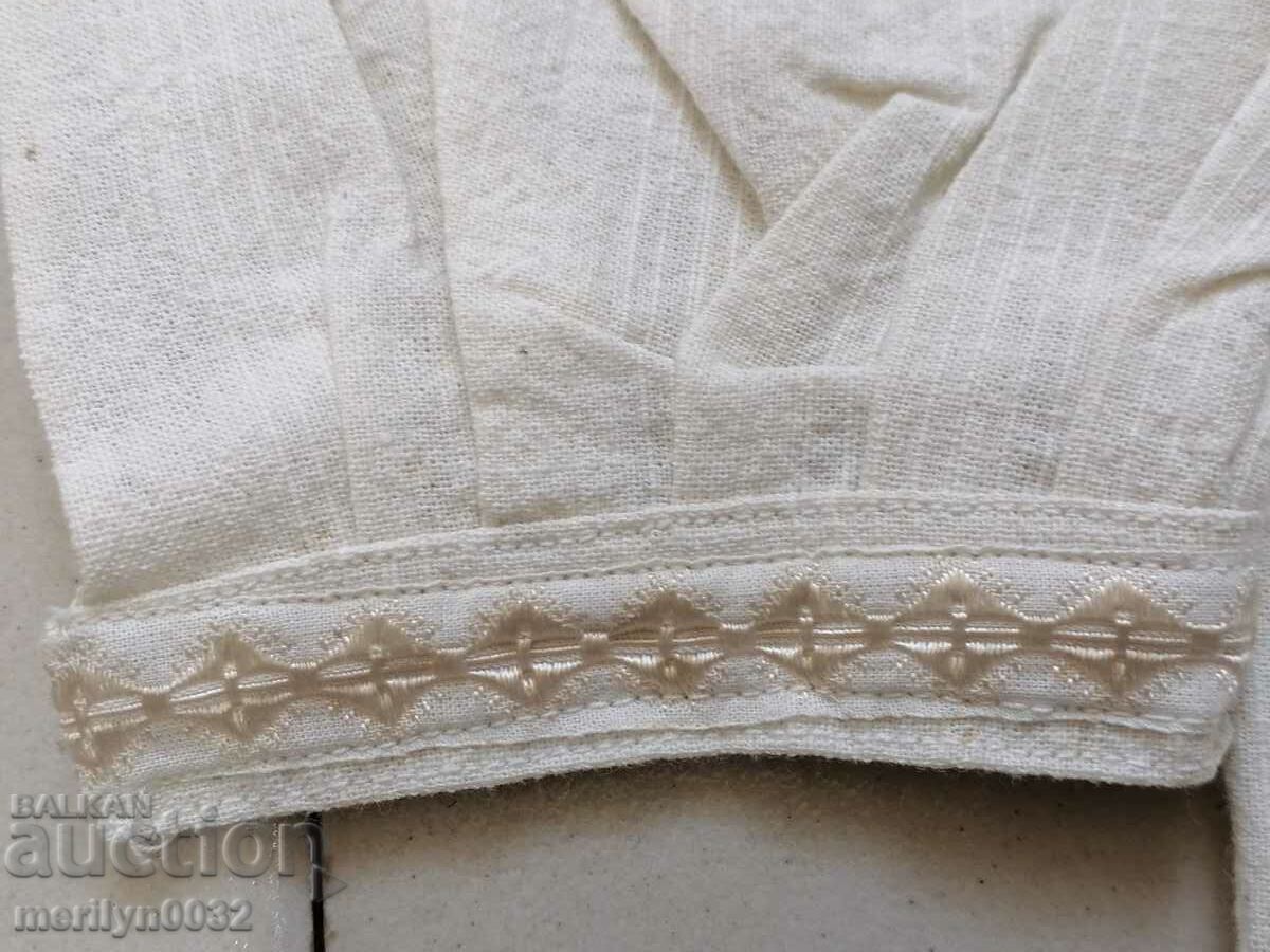 Old men's kenara shirt hand-woven embroidered costume - 5