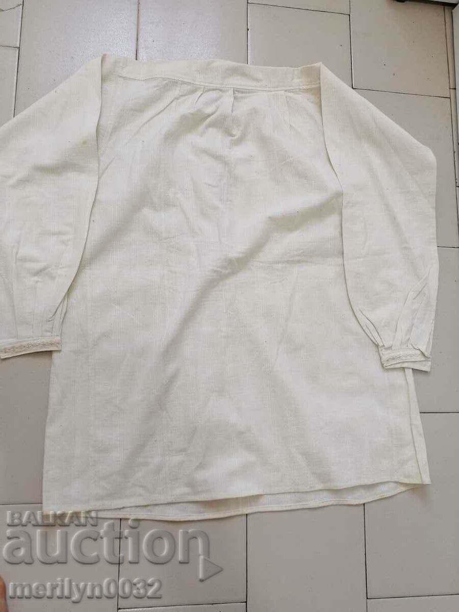 Old men's kenara shirt hand-woven embroidered costume - 7