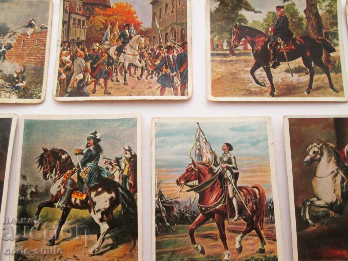 18 pieces of old German cigarette cards from an Eckstein cigarette box with price 50.00 BGN | € 25.56 18 pieces of old German cigarette cards from an Eckstein cigarette box with price 50.00 BGN | € 25.56
