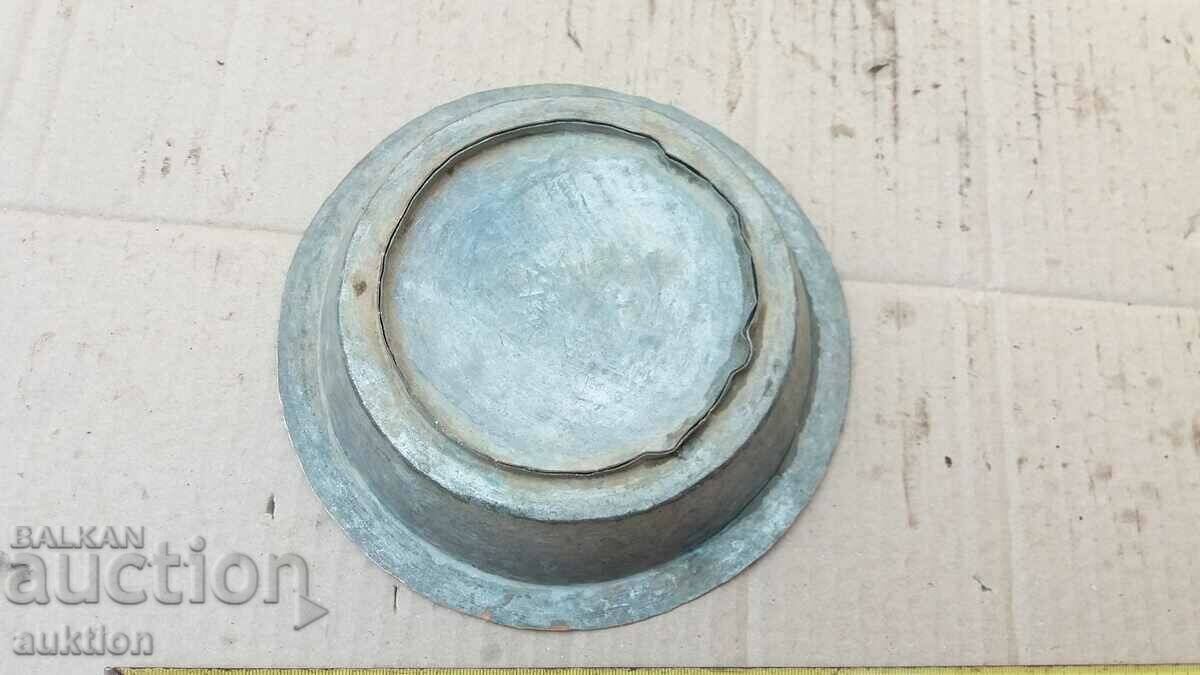 WROUGHT RENAISSANCE COPPER PLATE, BOWL TRAY - 7