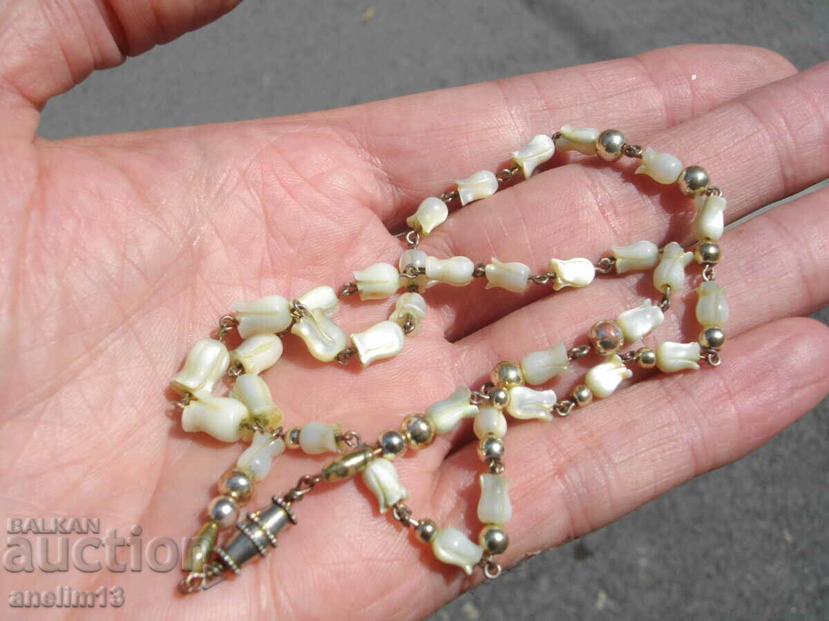 OLD PEARL NECKLACE LILY TEAR NECKLACE - 6