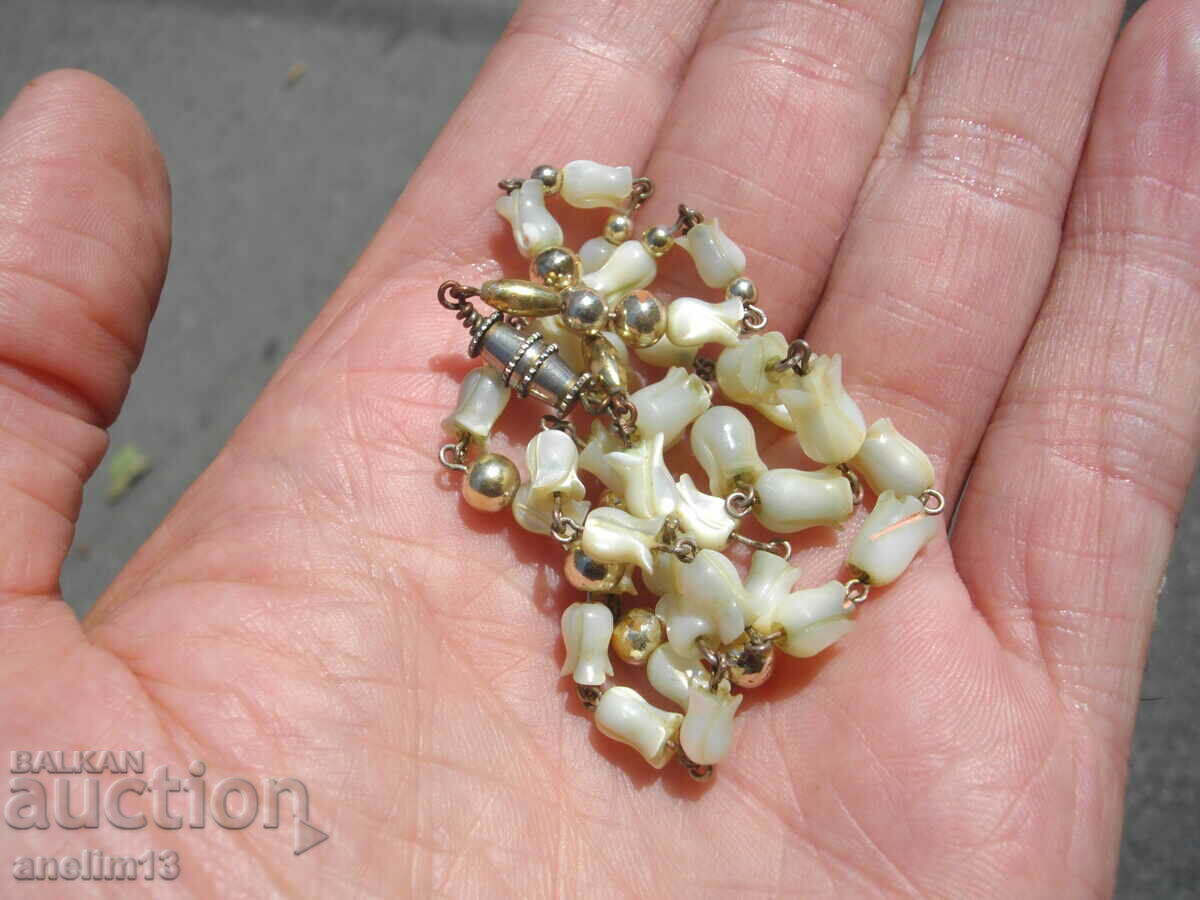 OLD PEARL NECKLACE LILY TEAR NECKLACE - 7