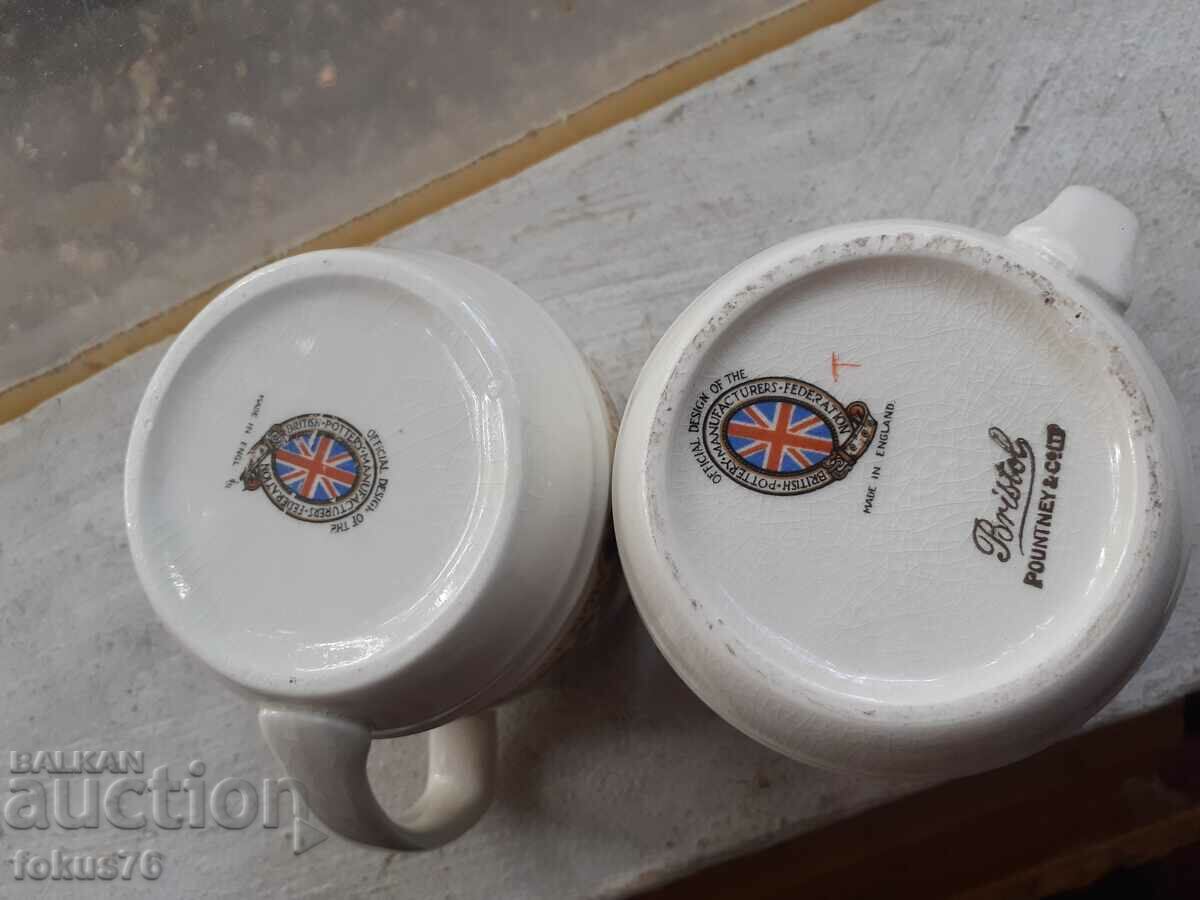 Lot of two English collectible porcelain mugs - 7 Lot of two English collectible porcelain mugs - 7