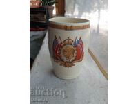 Cană de colecție engleză din porțelan Jubilee de argint