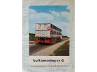 Calendar Balkancarimpex Balkancar 1983