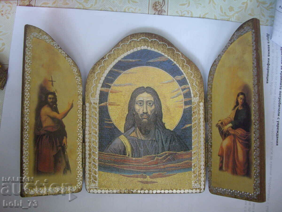Old icon-triptych.