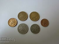 A rare lot of 6 Bulgarian cents with a turned reverse!