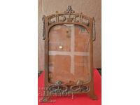 Antique bronze, patinated Art Deco picture frame