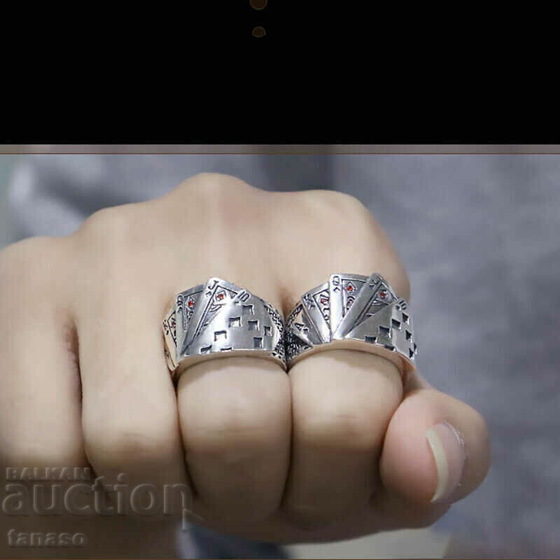 Мъжки пръстен - карти за игра - 6