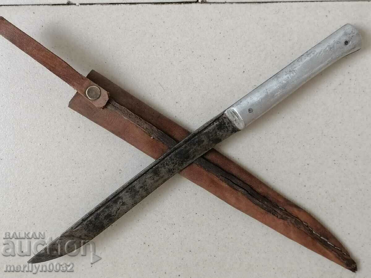 Delivery of Old shepherd's butcher's knife with kaniya karakulak dagger Delivery of Old shepherd's butcher's knife with kaniya karakulak dagger