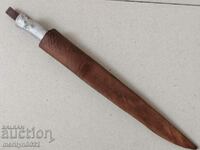 Стар овчарски касапски нож с кания каракулак кама