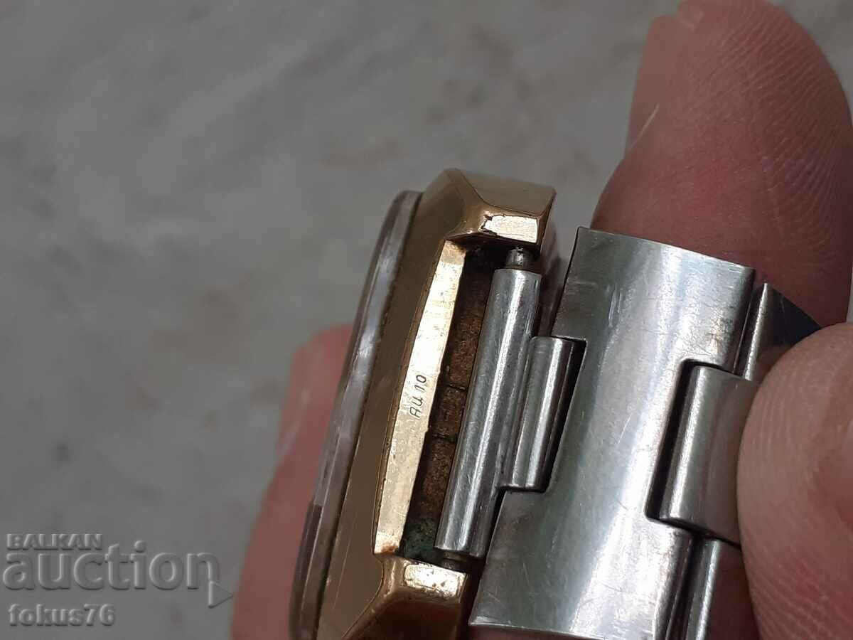 Delivery of Poljot Poljot automatic AU10 gold plated watch - working