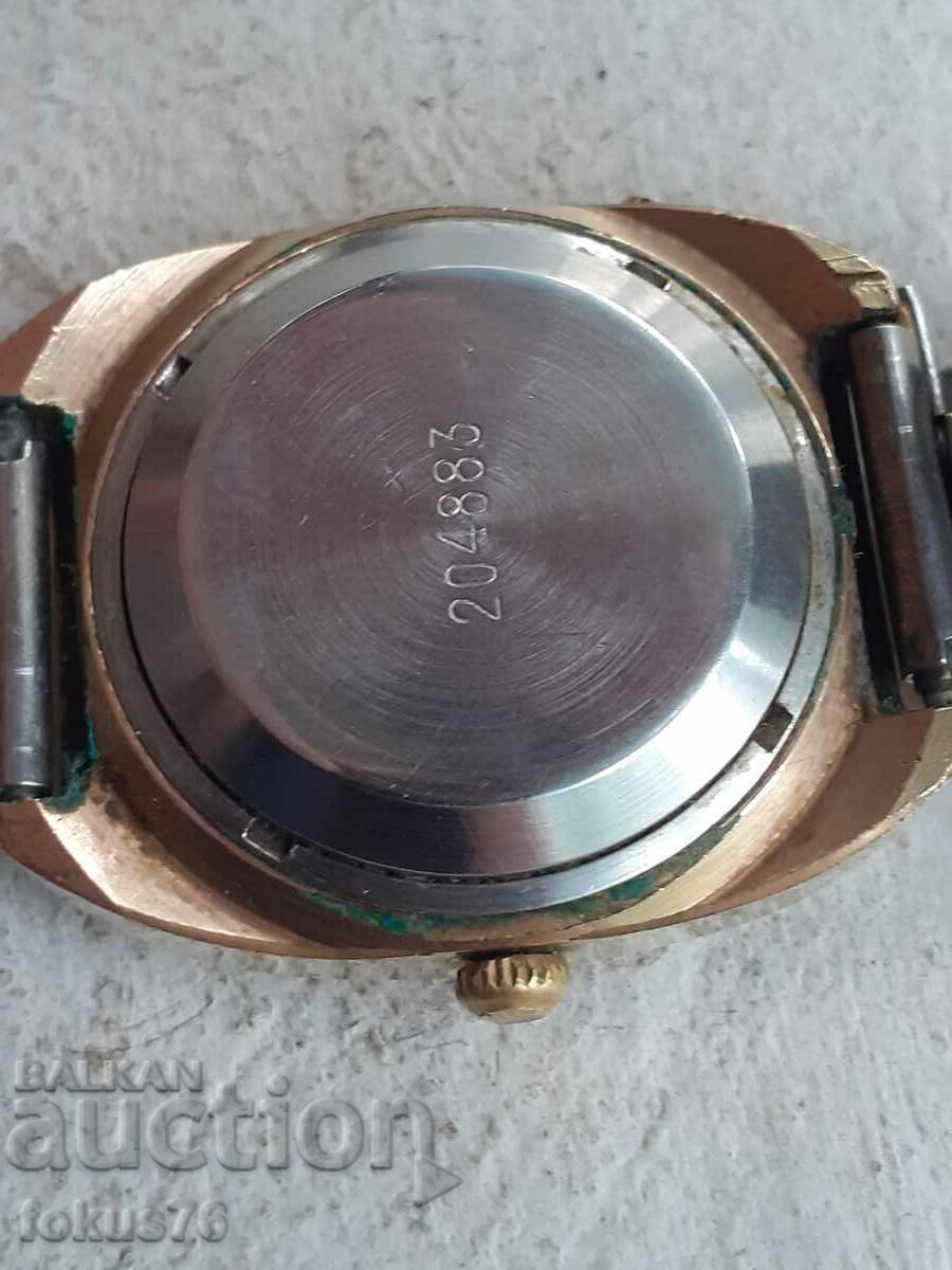 Poljot Poljot automatic AU10 gold plated watch - working - 5