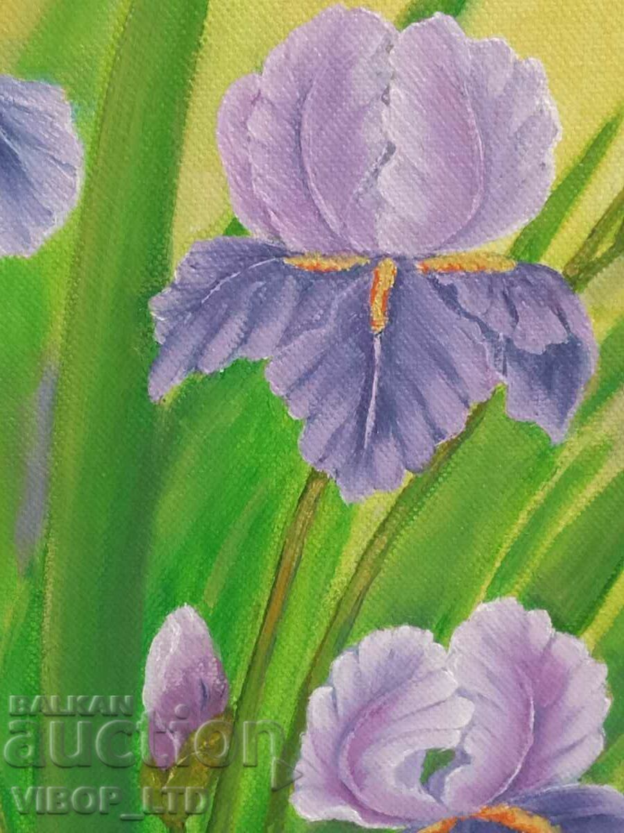 painter! IRISES IN THE GARDEN, author's painting - 6