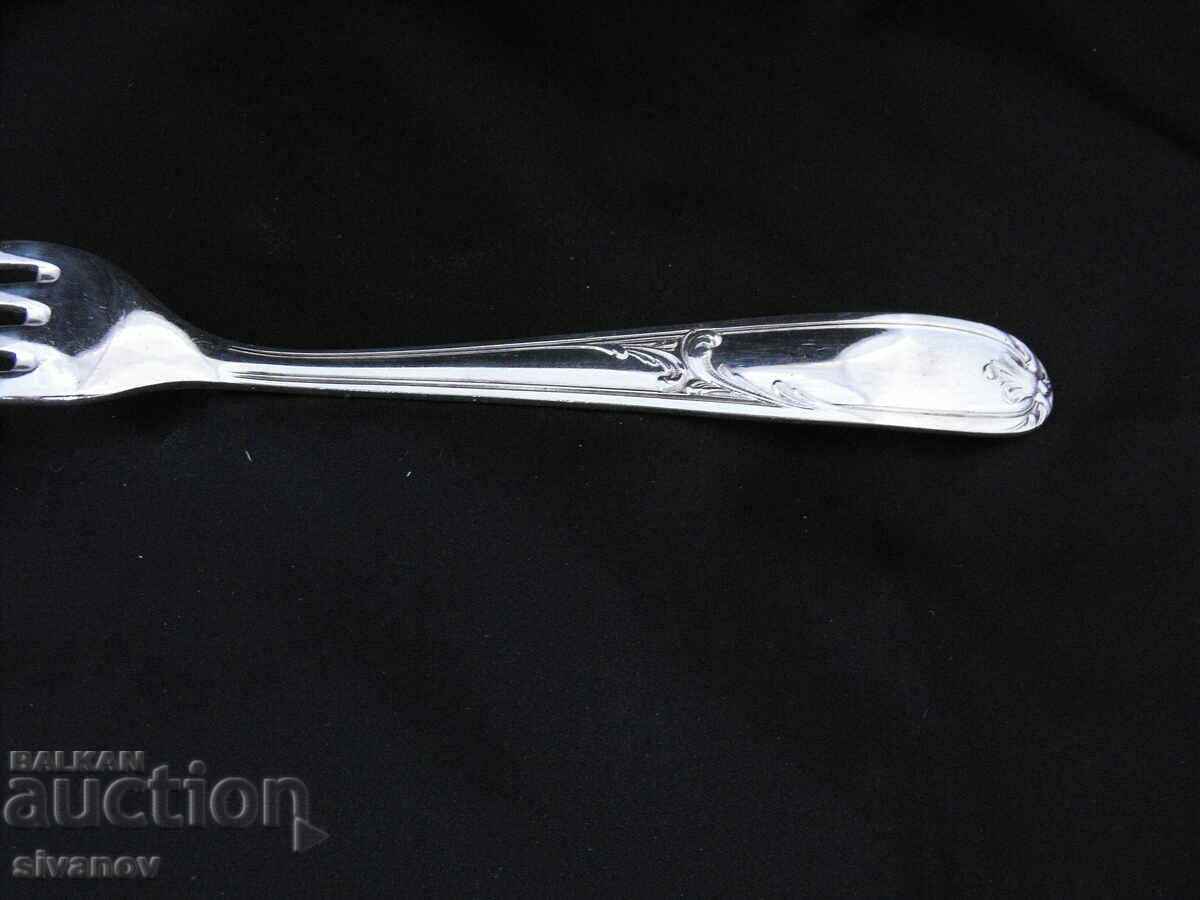 Old silver plated Christofle fork 21cm #0742 - 5 Old silver plated Christofle fork 21cm #0742 - 5
