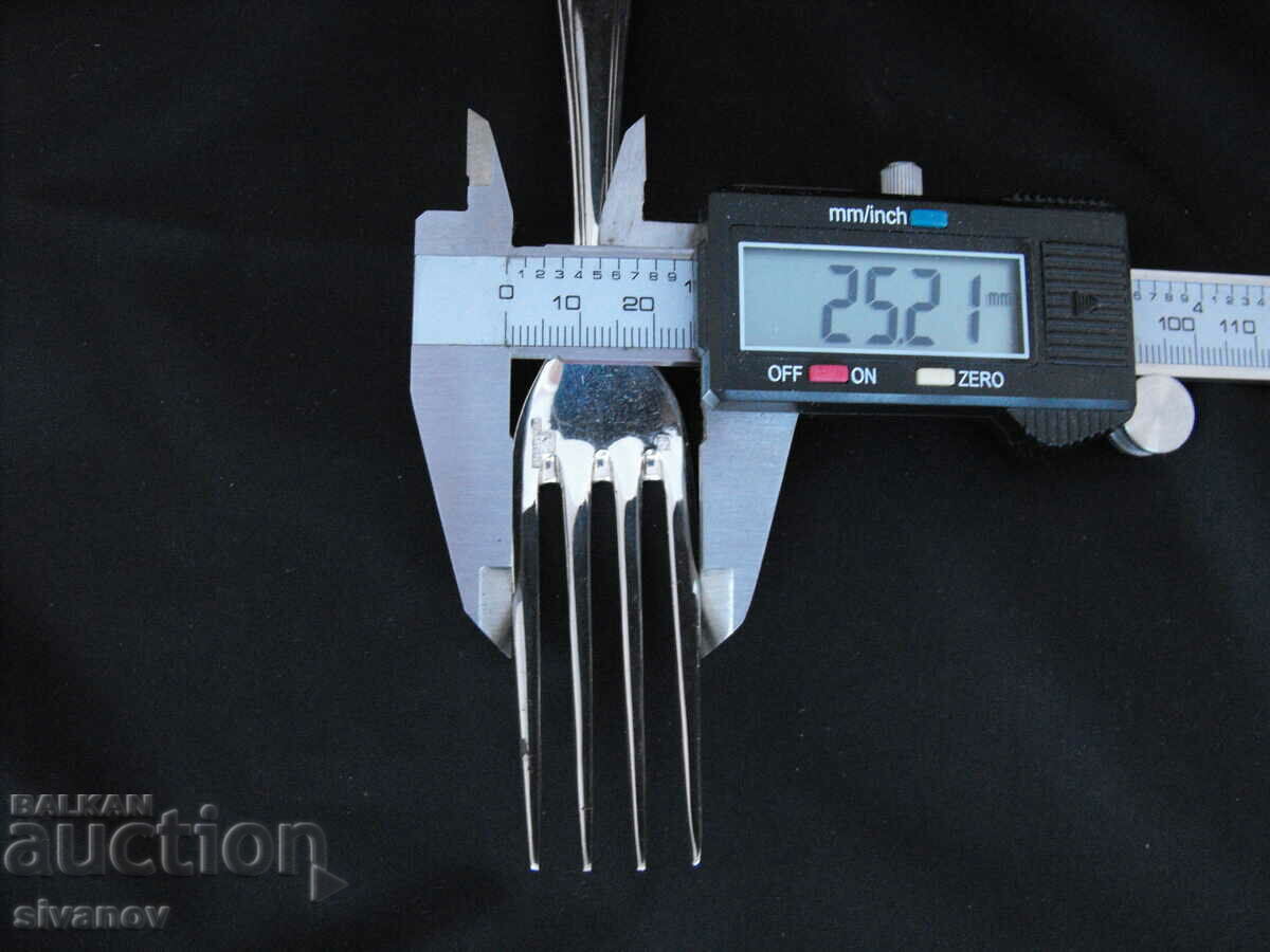 Old silver plated Christofle fork 21cm #0742 - 6 Old silver plated Christofle fork 21cm #0742 - 6