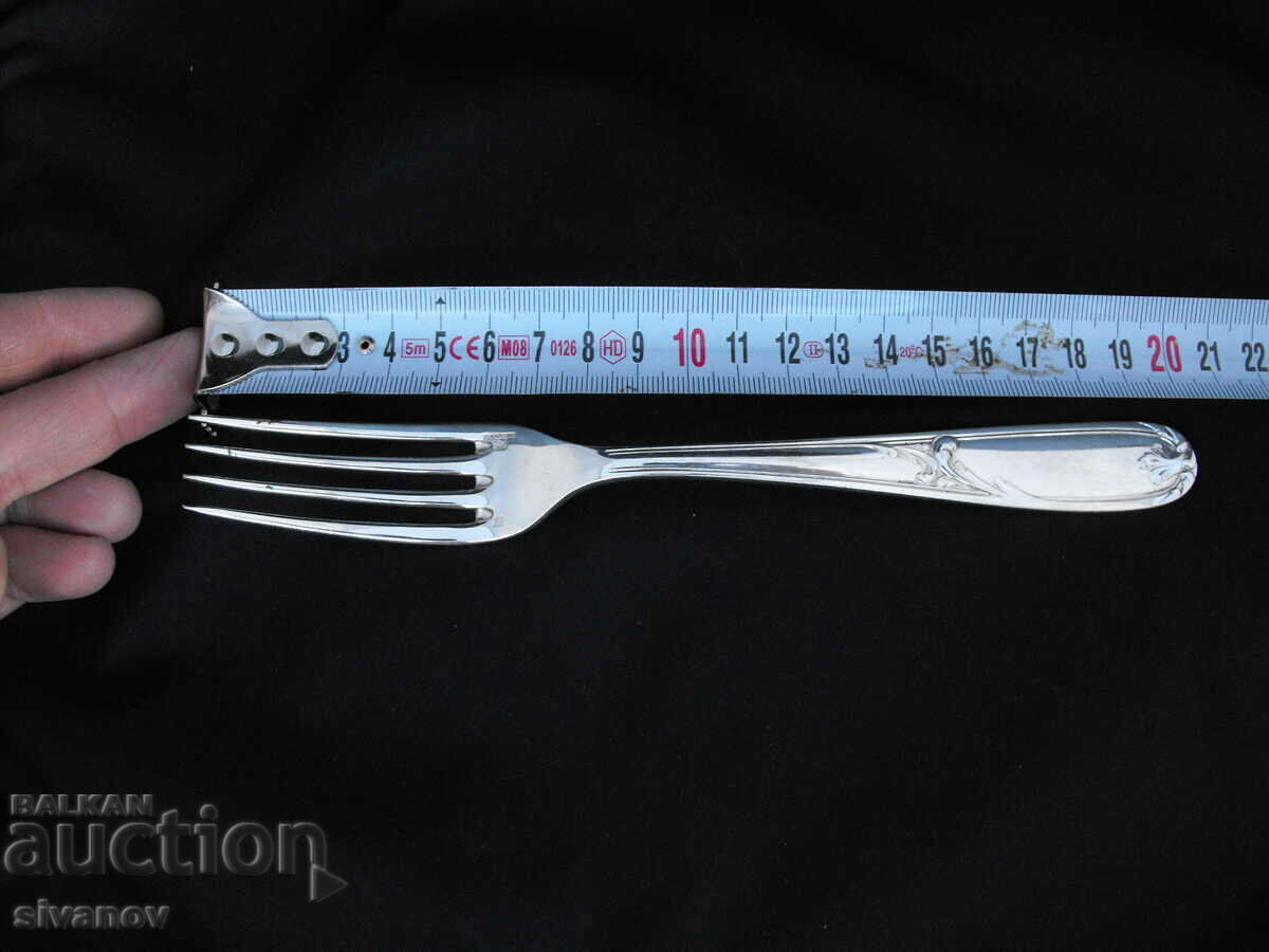 Old silver plated Christofle fork 21cm #0742 - 7 Old silver plated Christofle fork 21cm #0742 - 7