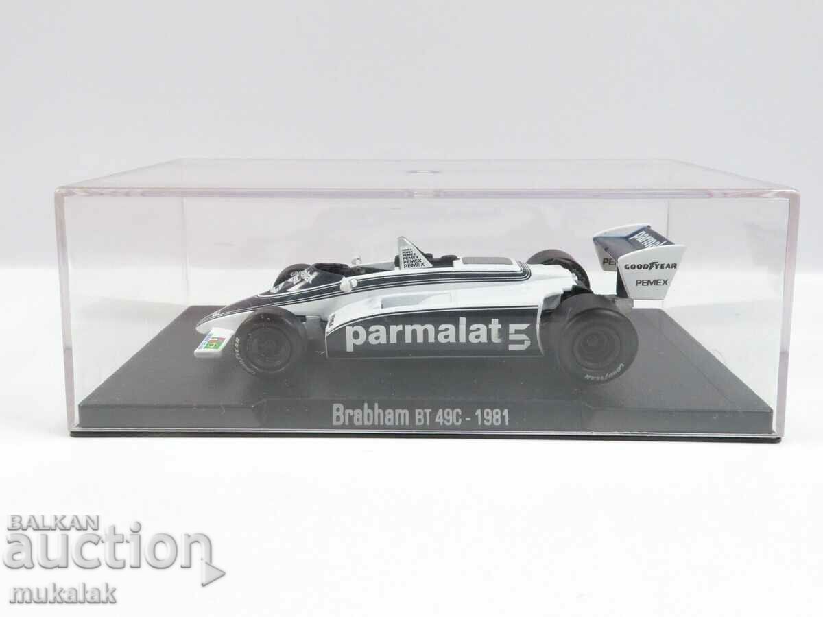 1:43 IXO Altas Brabham BT 49C 1981  ФОРМУЛА 1 МОДЕЛ ИГРАЧКА