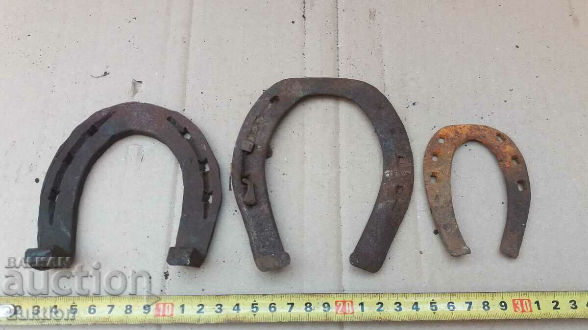 LOT OF 3 FORGED HORSESHOES with price 3.99 BGN | € 2.04 LOT OF 3 FORGED HORSESHOES with price 3.99 BGN | € 2.04