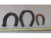 LOT OF 3 FORGED HORSESHOES