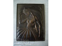 No.*7088 old metal wall panel - size 19 / 14 cm