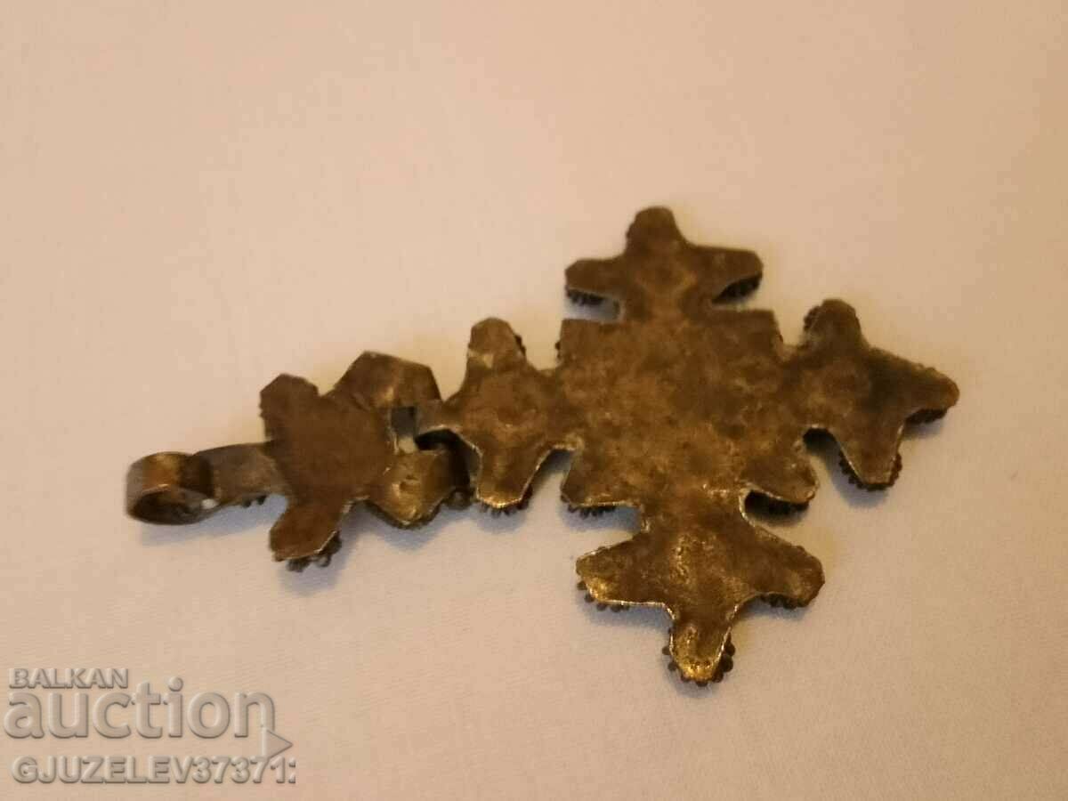 Auction  Ethiopian Orthodox Coptic Hinged Cross Antique Handcrafted